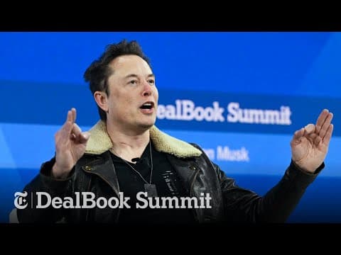 Elon Musk on Advertisers, Trust and the “Wild Storm” in His Mind | DealBook Summit 2023