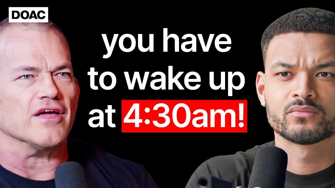 Navy Seal Jocko Willink: The Weird Trick For Overcoming Anxiety & The Reason People Quit!