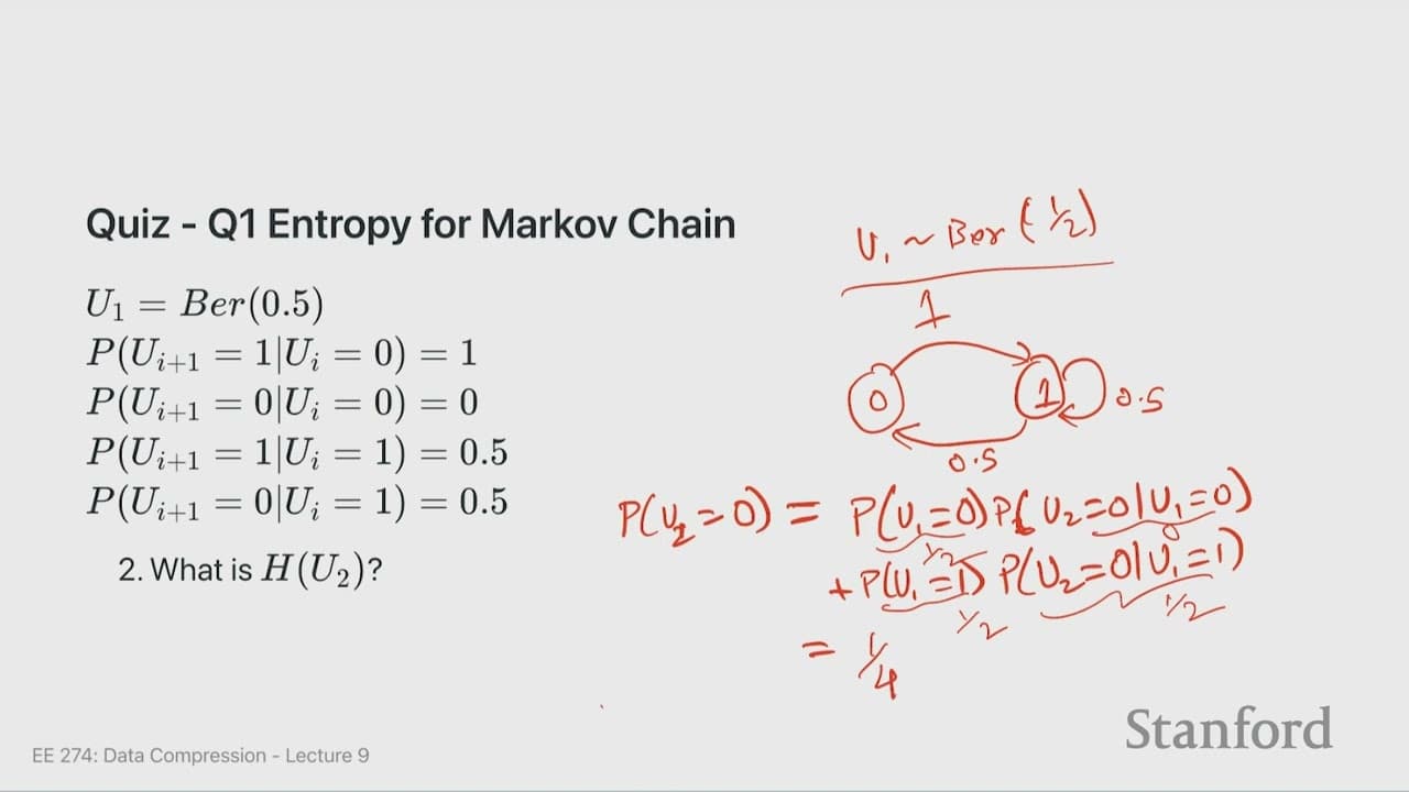 Stanford EE274: Data Compression I 2023 I Lecture 9 - Context-based AC & LLM Compression