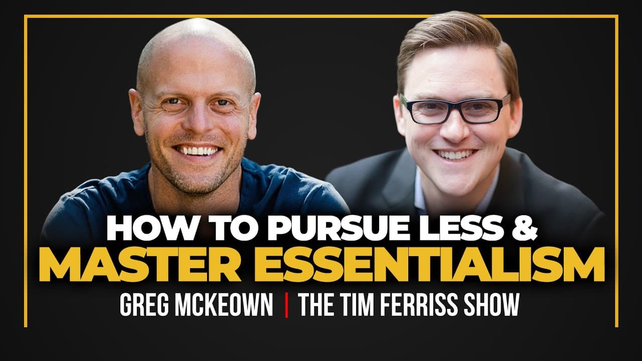 How to Find Your Purpose and Master Essentialism — Greg McKeown