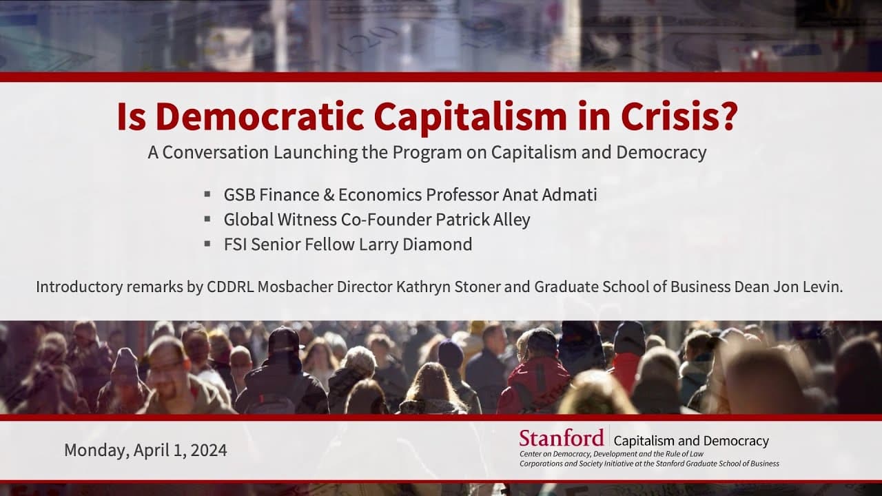Is Democratic Capitalism in Crisis?