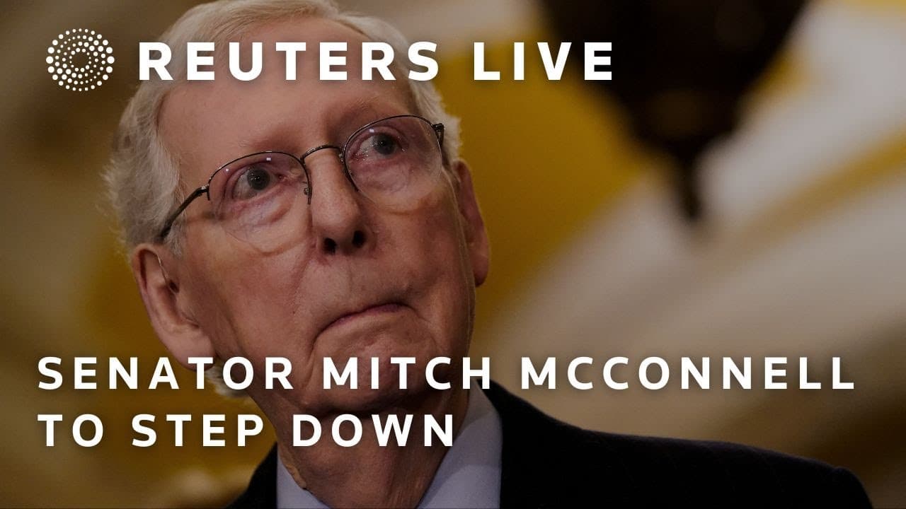 LIVE: US Senate Republican leader Mitch McConnell announces he plans to step down