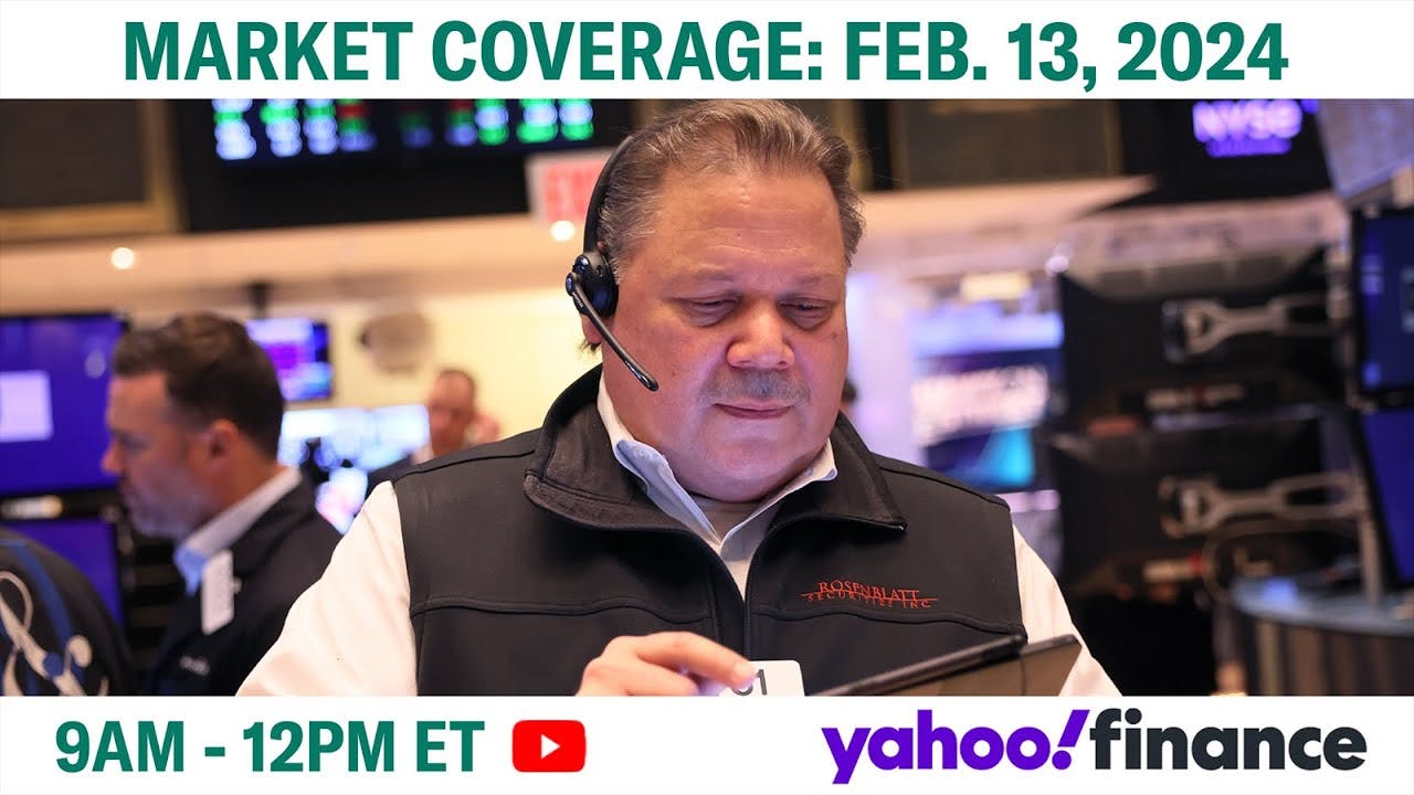 Stock market today: Dow falls 700+ points after inflation cools less than anticipated | Feb 13, 2024