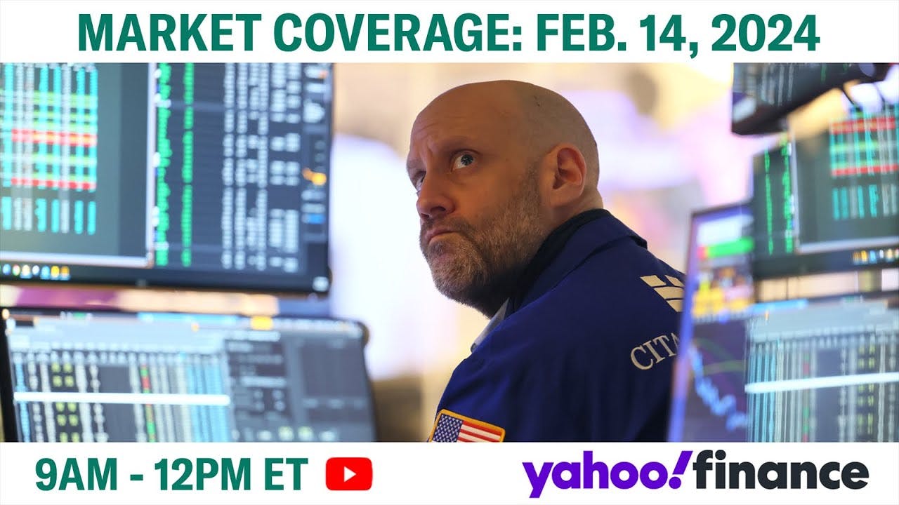 Stock market today: US stocks look to bounce back from inflation hit | February 14, 2024