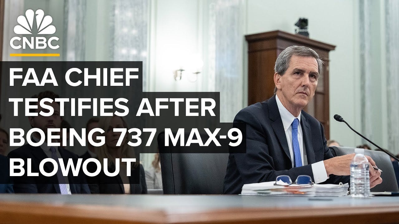 FAA chief Michael Whitaker testifies before Congress after Boeing 737 Max-9 blowout — 2/6/2024