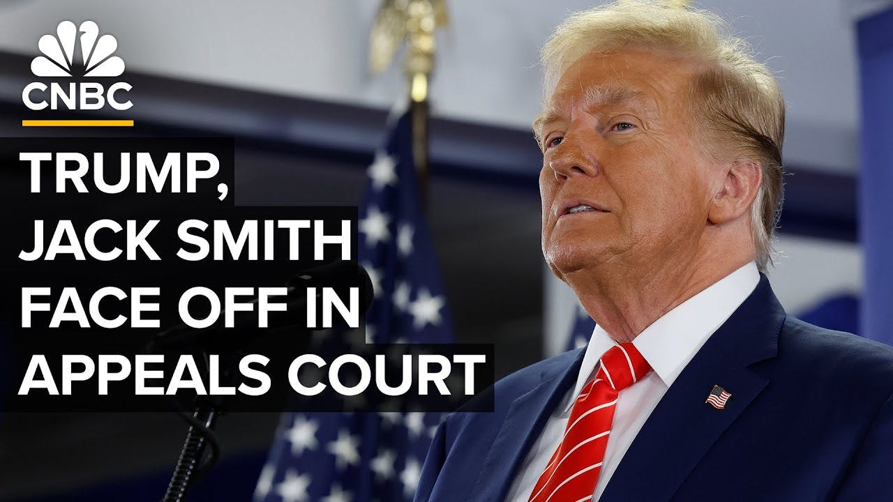 Attorneys for Trump and Jack Smith face off on presidential immunity in appeals court — 1/9/24