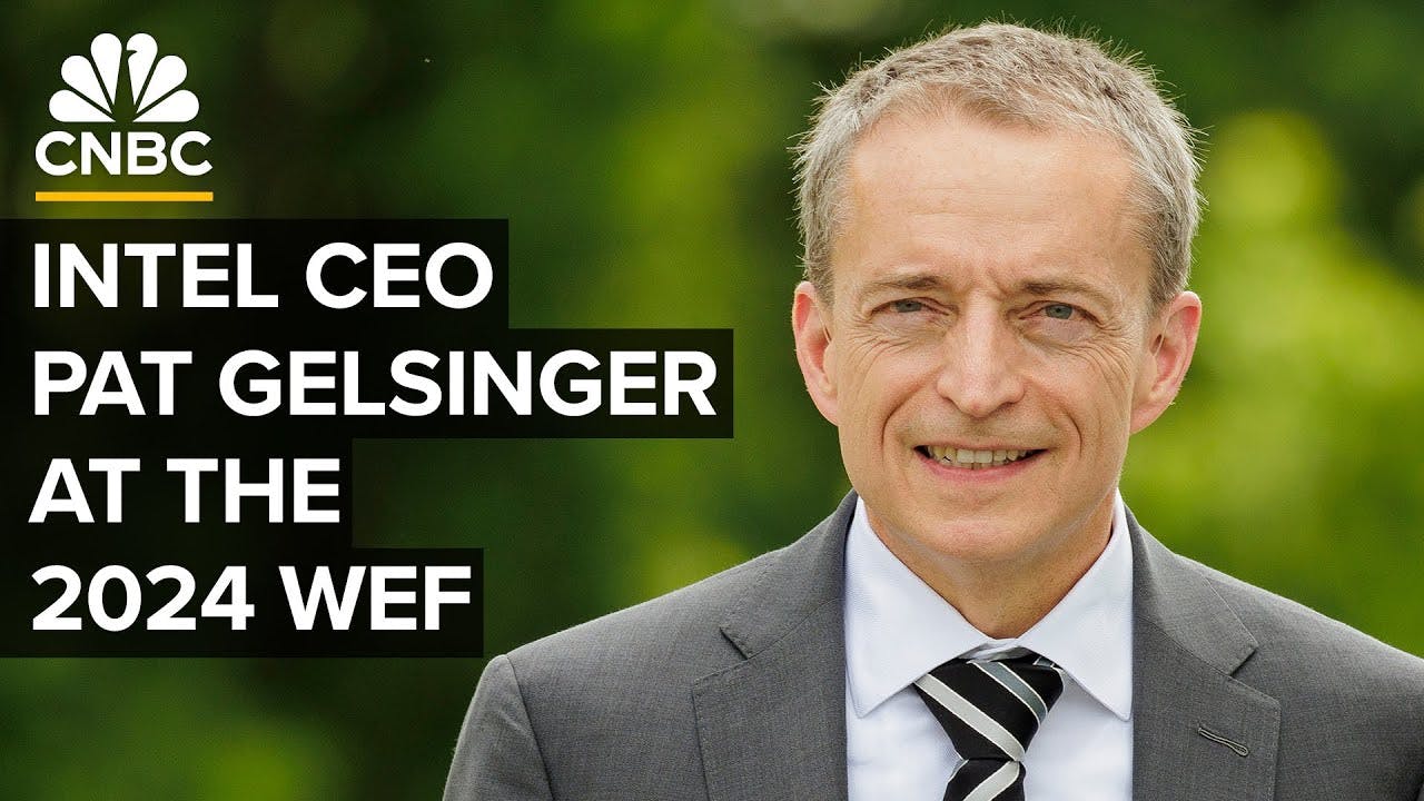 Intel CEO Pat Gelsinger speaks at the World Economic Forum in Davos, Switzerland — 1/17/2024